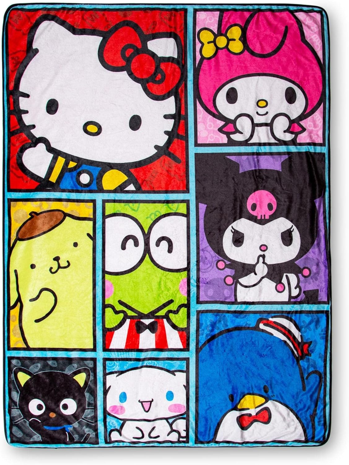 Sanrio Hello Kitty and Friends - Manta de forro polar Sherpa de gra...