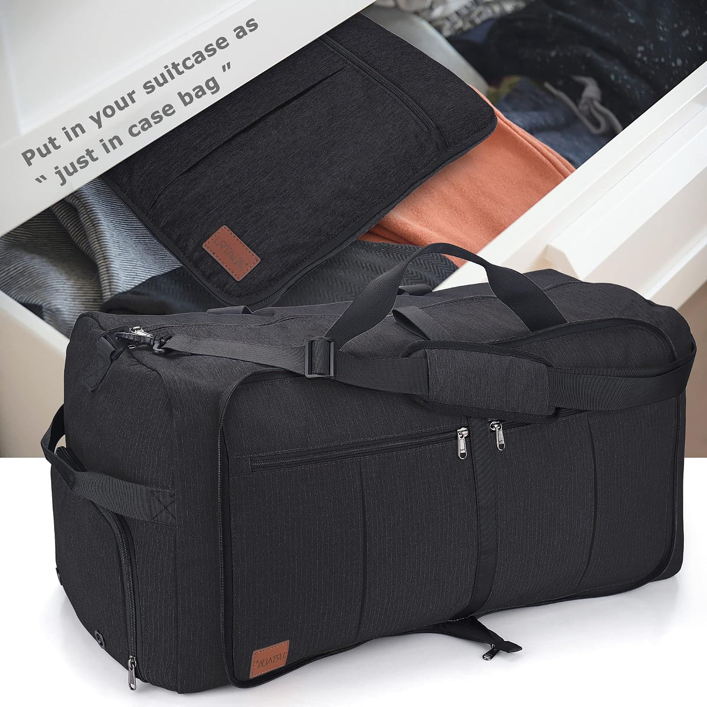 Bolsa de viaje impermeable plegable plegable de 120L para hombres y...