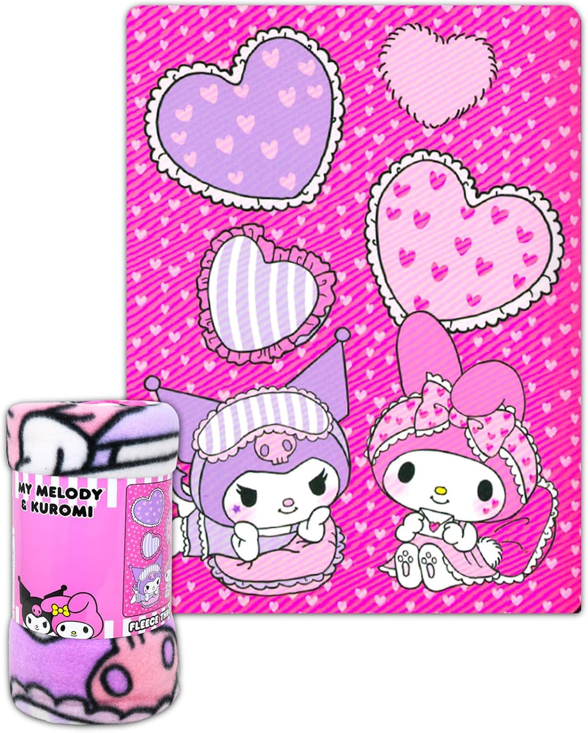 Hello Kitty Juego de manta de forro polar para niñas, paquete con m...