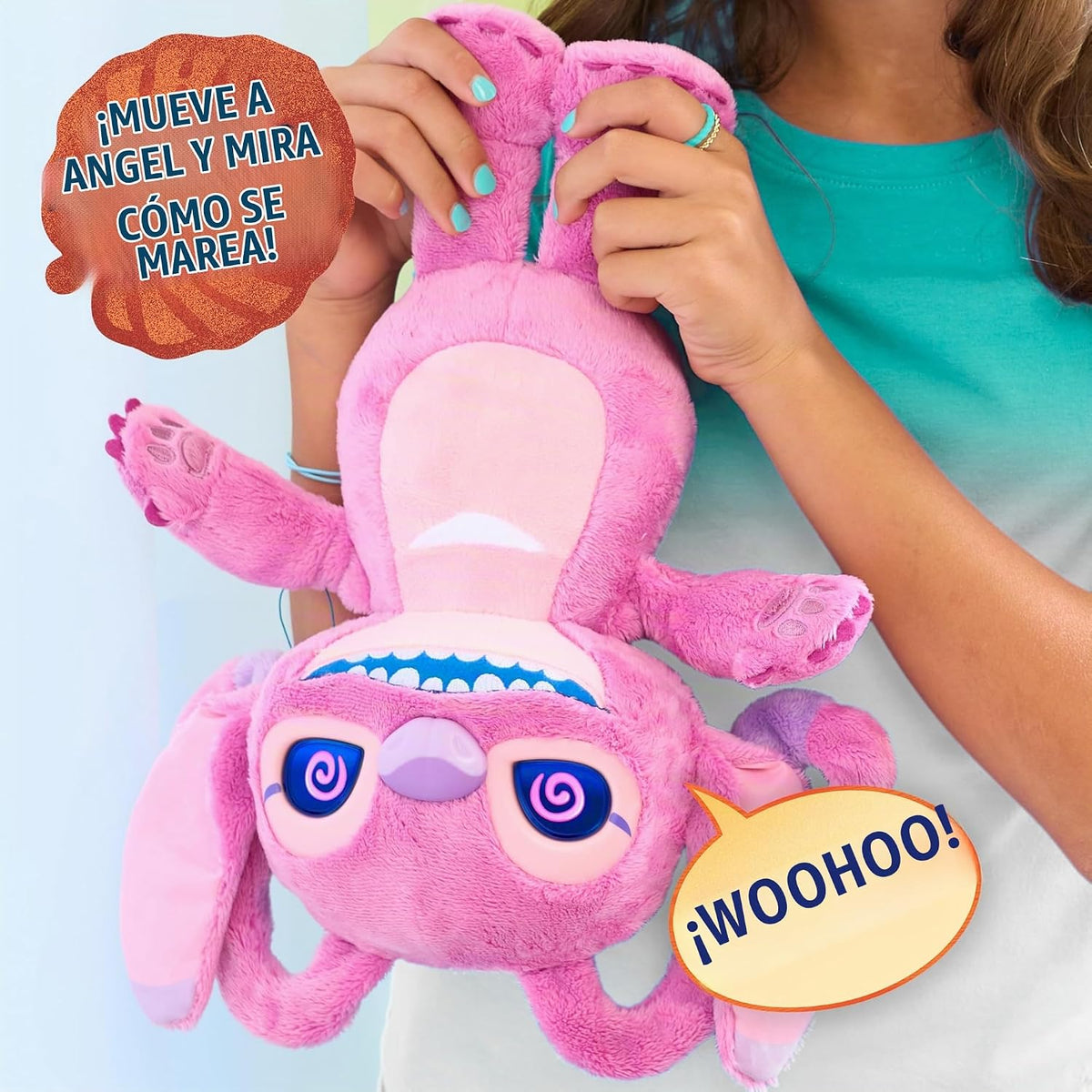 Peluche interactivo Disney Stitch Angel Many Moods, más de 50 sonid...