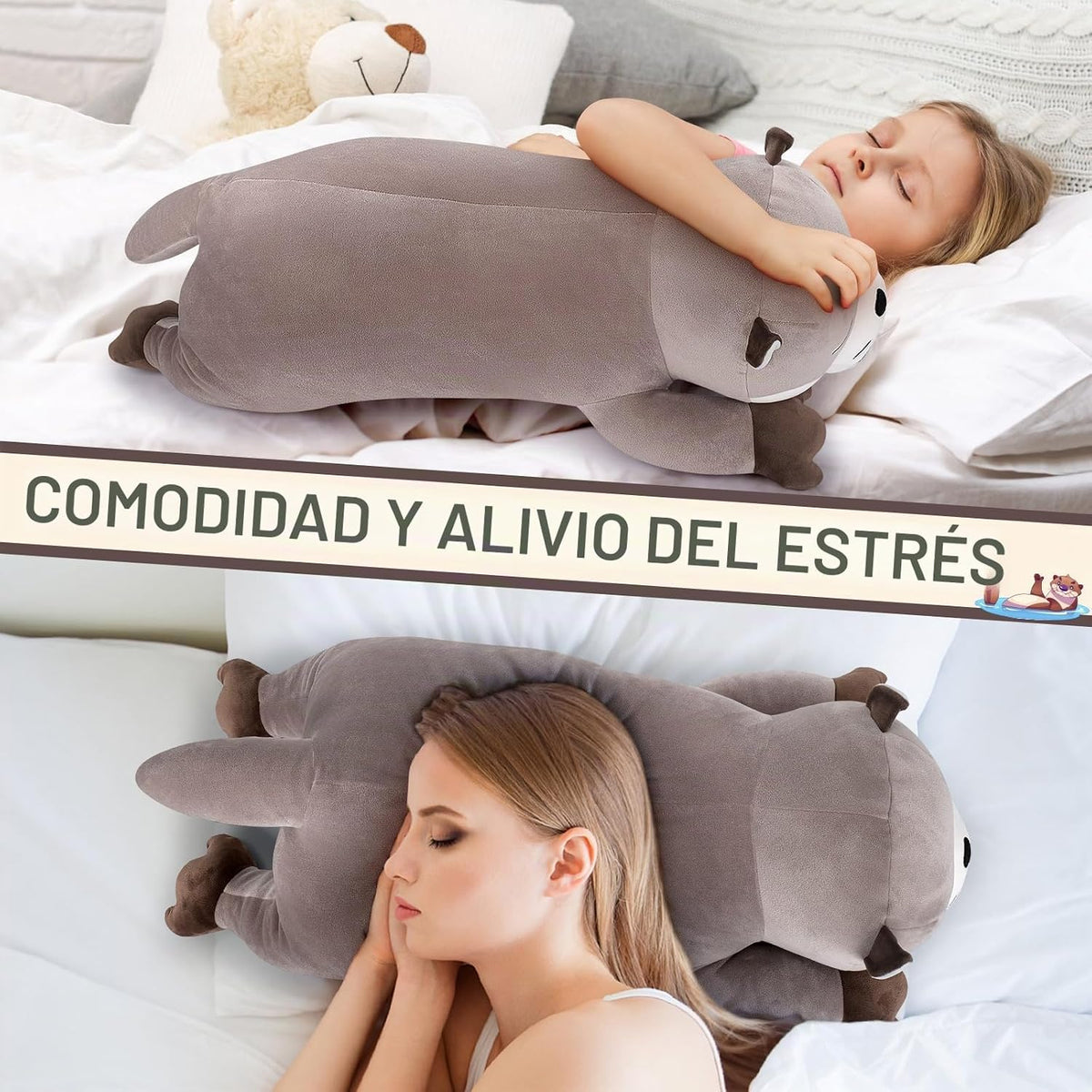Auspicious beginning Animal de peluche de nutria gigante de 30 pulg...