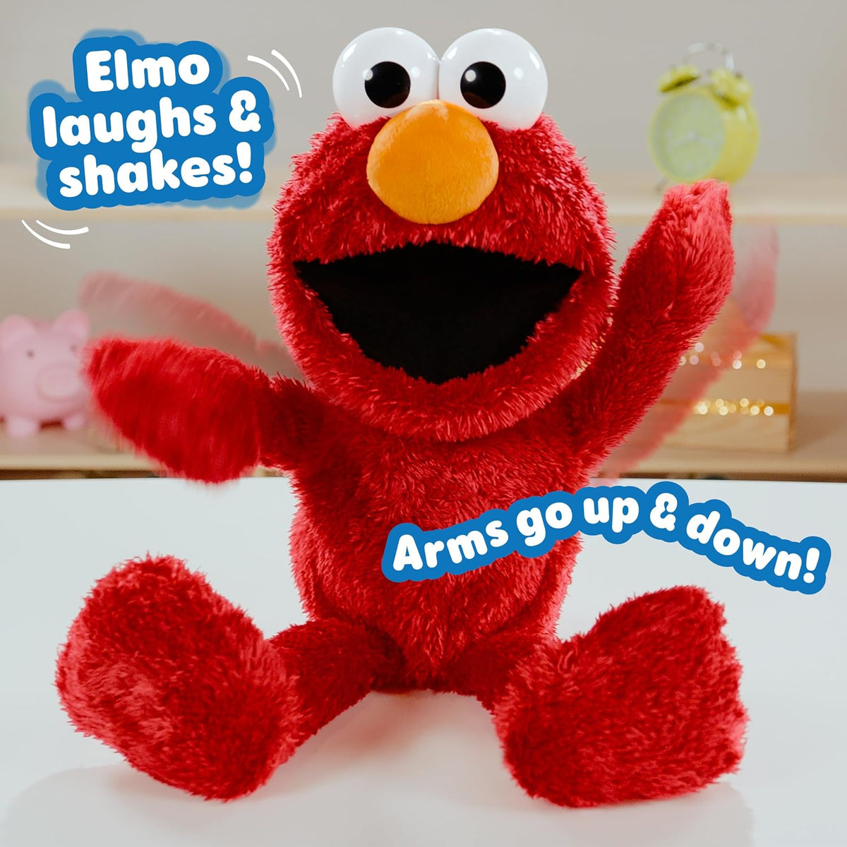 Juguete de peluche interactivo de Barrio Sésamo Tickle Me Elmo Gigg...