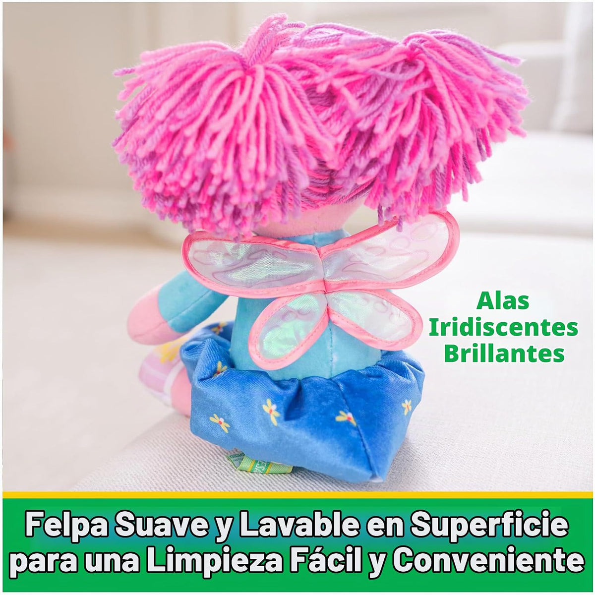 GUND Sesame Street Abby Cadabby Take Along Buddy - Peluche de 13 pu...