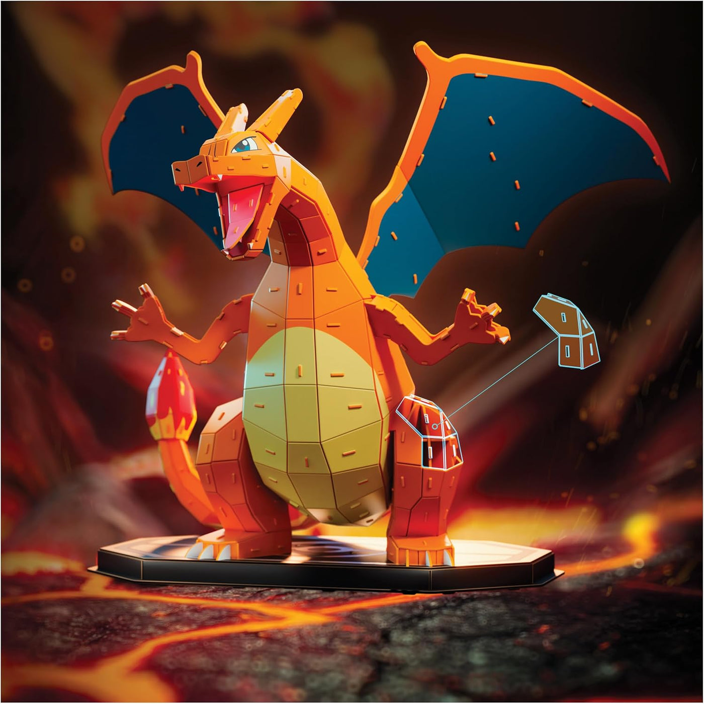 4D Build, Kit de modelo 3D de Pokémon Charizard, figura de Pokémon,...