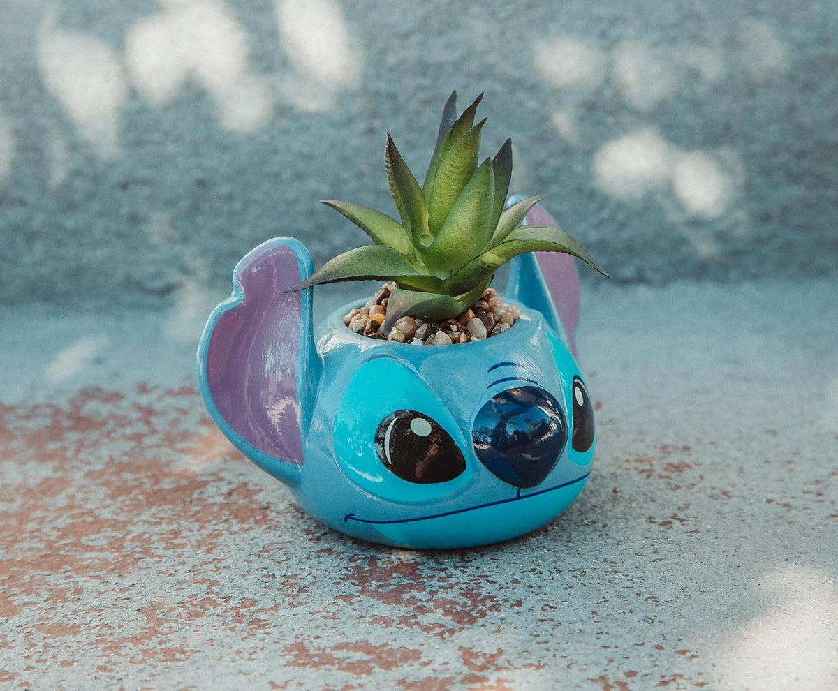 Disney Lilo & Stitch - Mini maceta de cerámica de 3 pulgadas co...