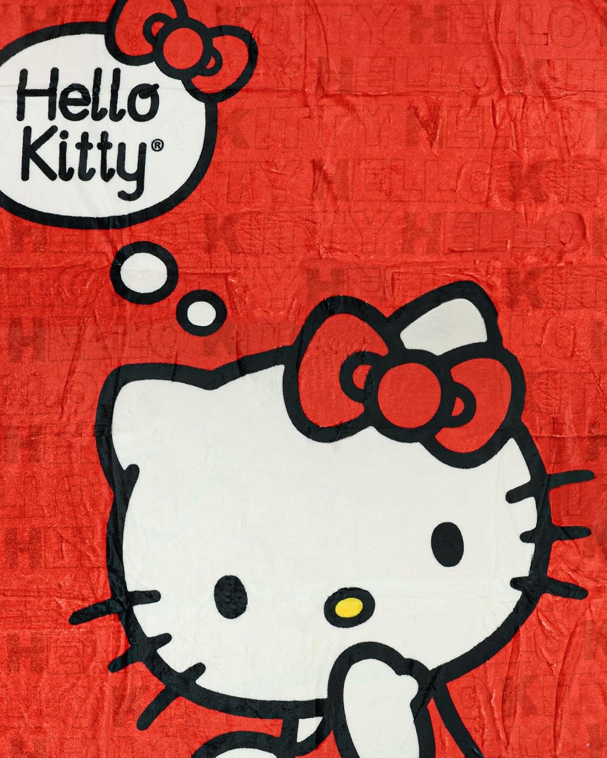 Northwest Sanrio Hello Kitty How Cute Micro Raschel - Manta de rega...