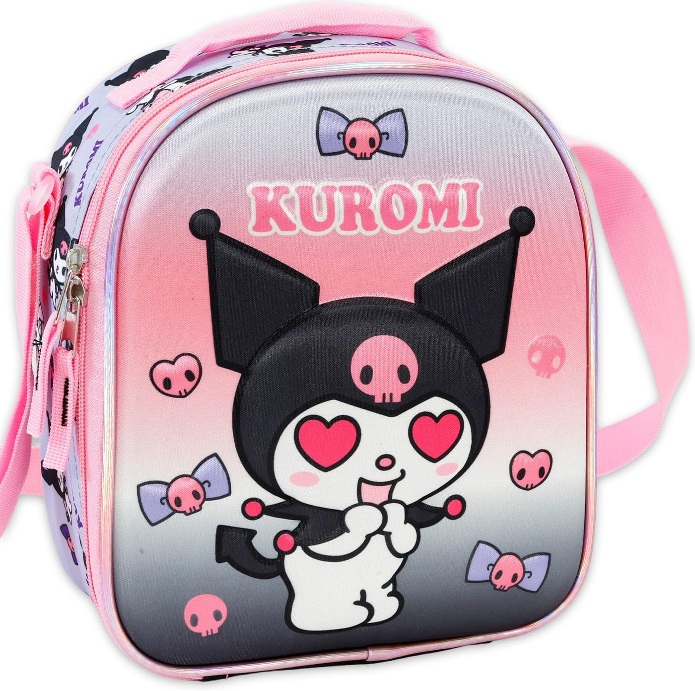 SANRIO Kuromi lonchera para la escuela de niñas, paquete de bolsa d...