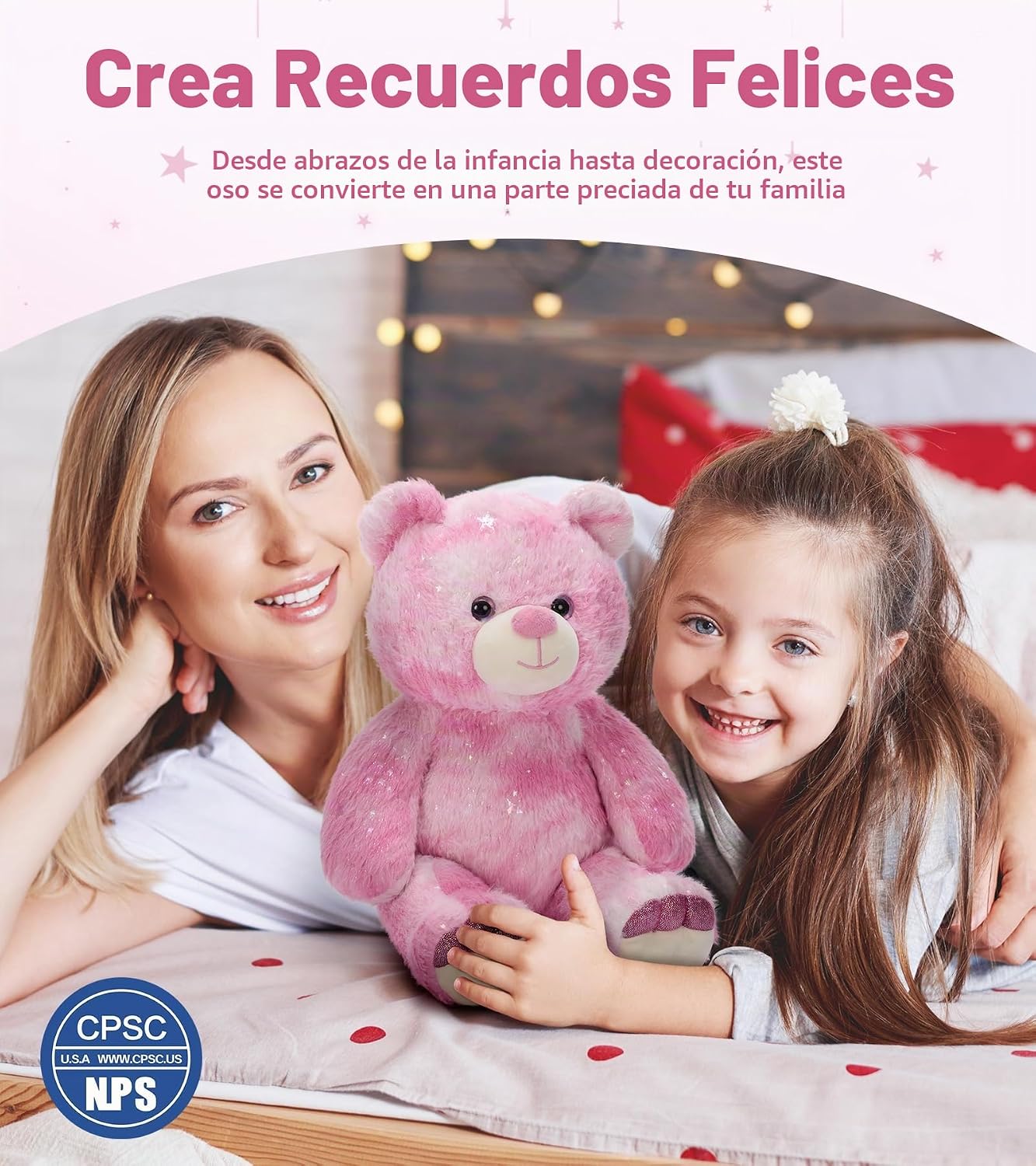 Tezituor Oso de Peluche Relleno, Juguetes de Peluche de Oso Arcoíri...