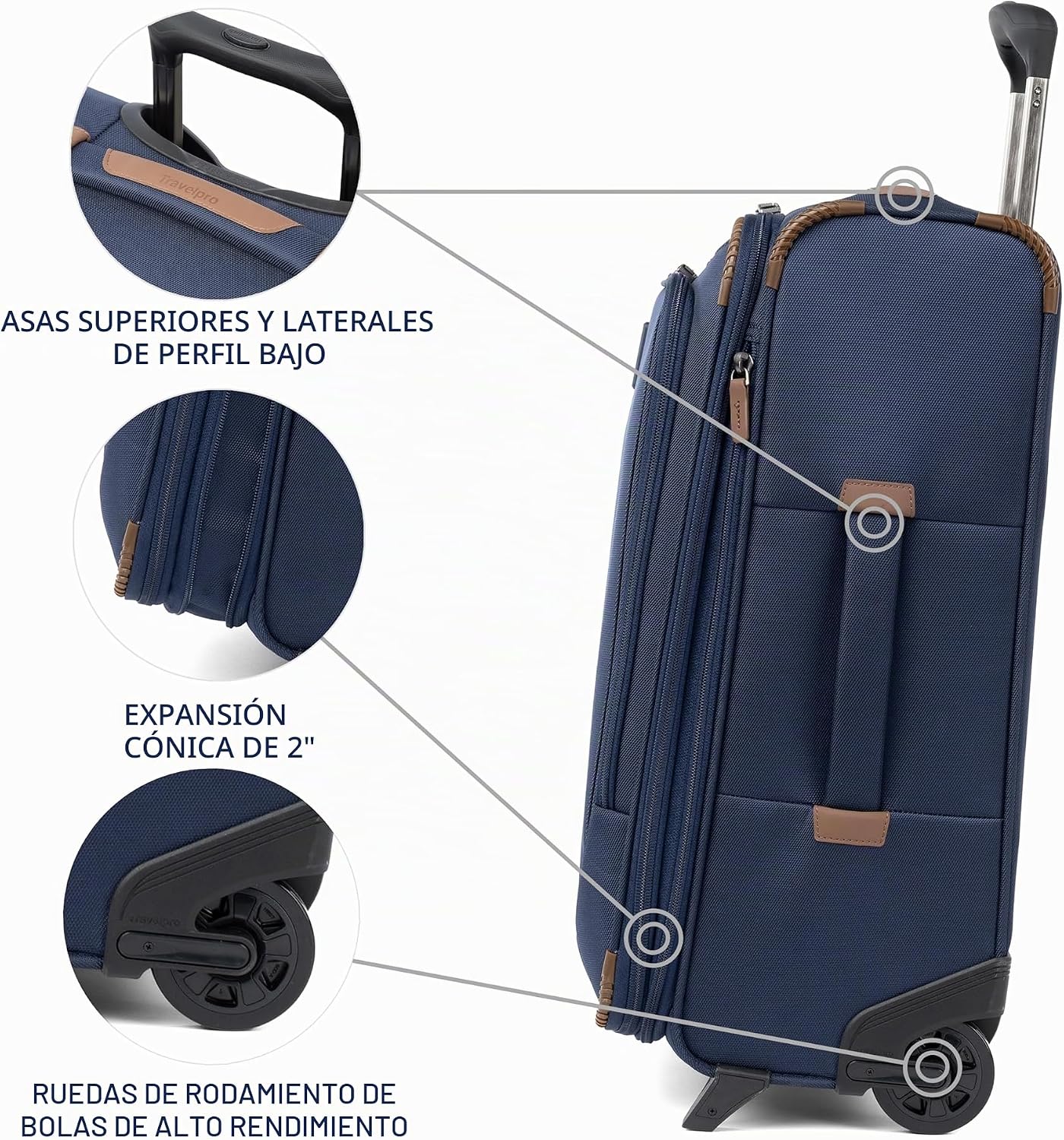 Travelpro Crew Classic Equipaje Ligero de Lado Suave Expandible, Ma...