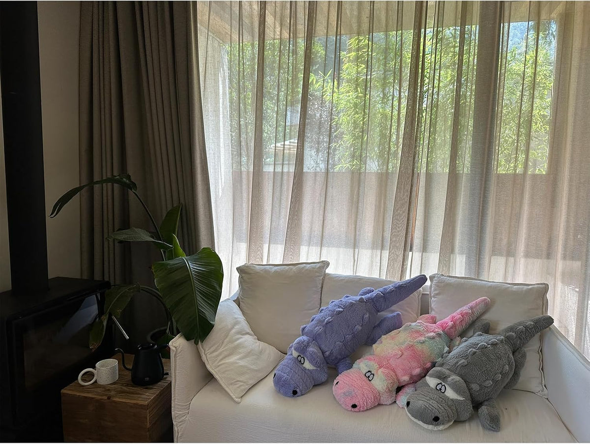 Hofun4U Almohada de peluche de cocodrilo, 67 pulgadas, diseño de co...