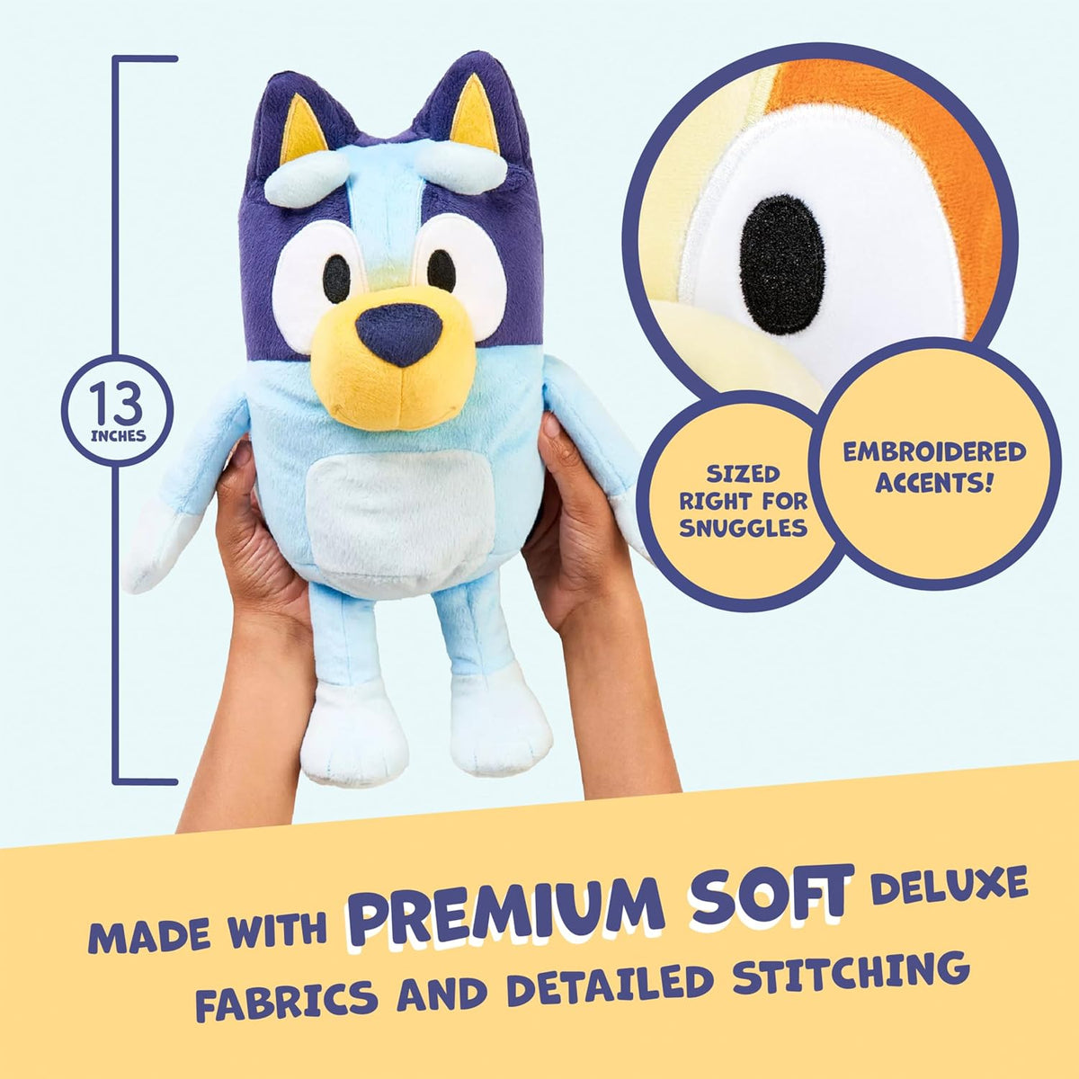 Bluey Peluche parlante, juguete musical de 13 pulgadas con 9 frases...