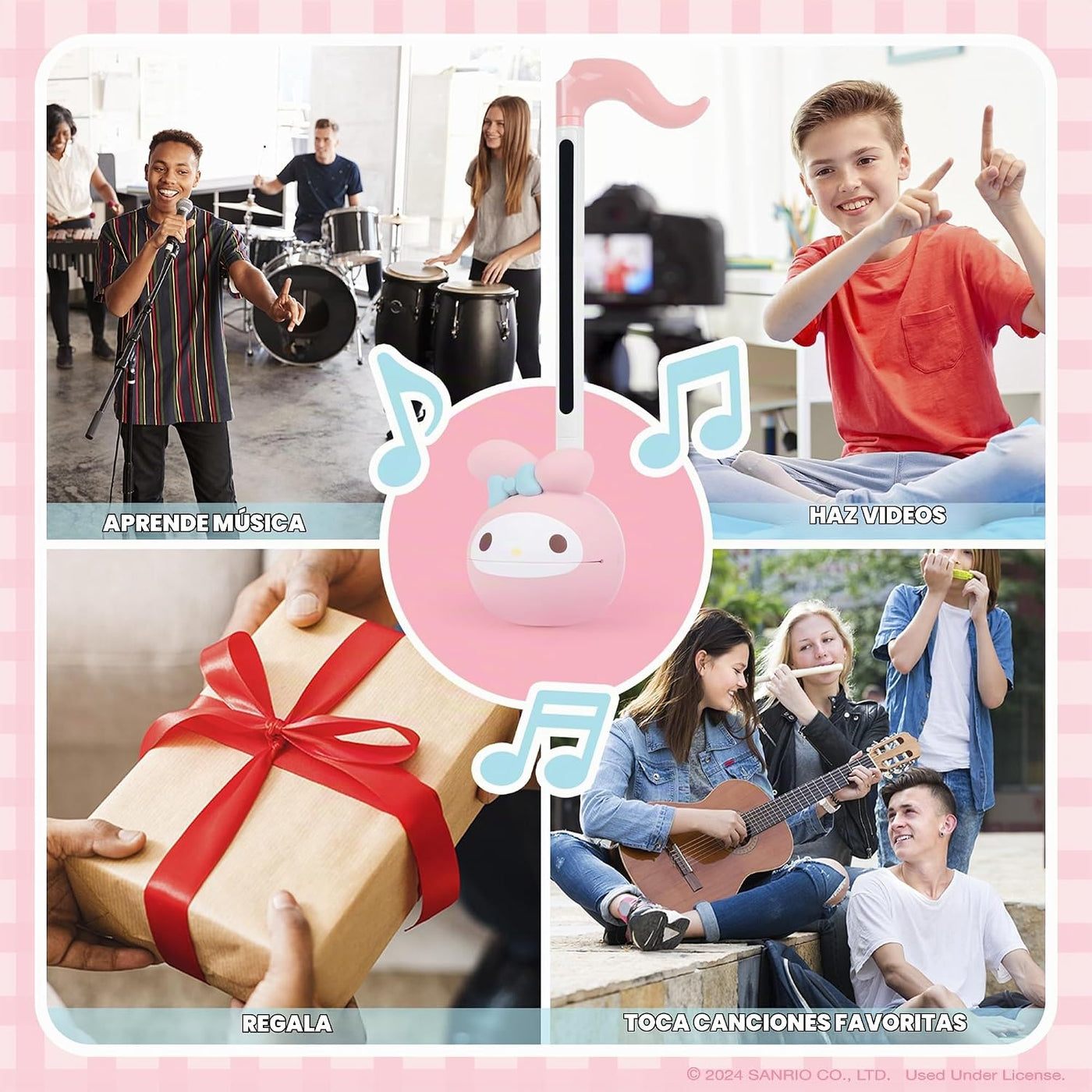 Otamatone Sanrio My Melody Instrumento musical electrónico portátil...