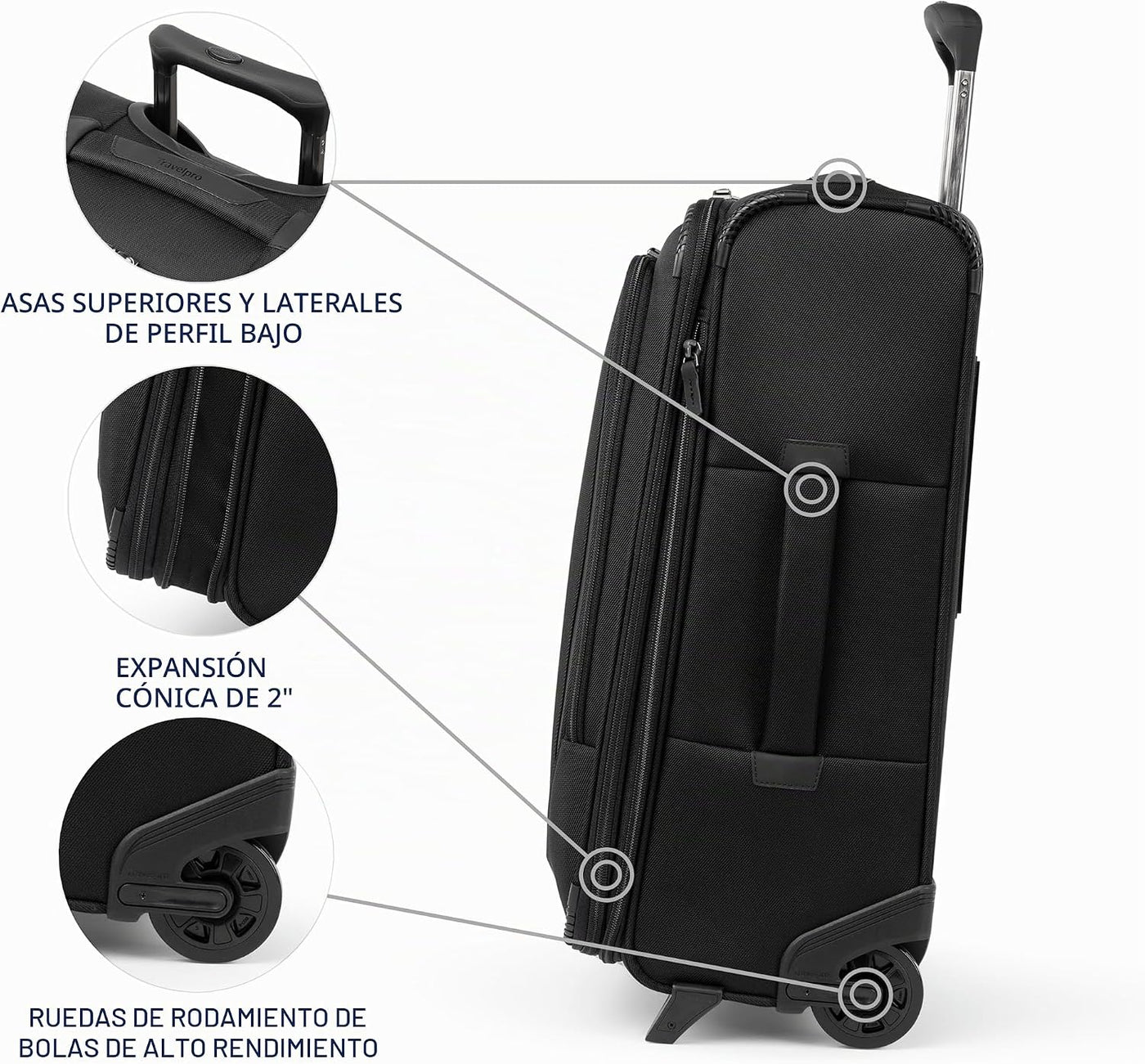 Travelpro Crew Classic - Equipaje expandible de 8 ruedas giratorias...