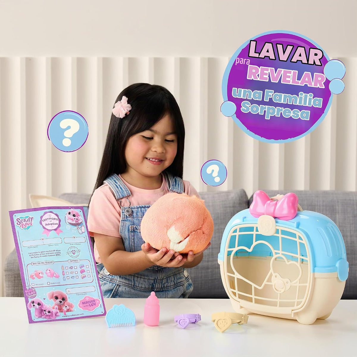 ScruffaLuvs Mom & Baby Scruffs Retriever juguetes de peluche, lavar...