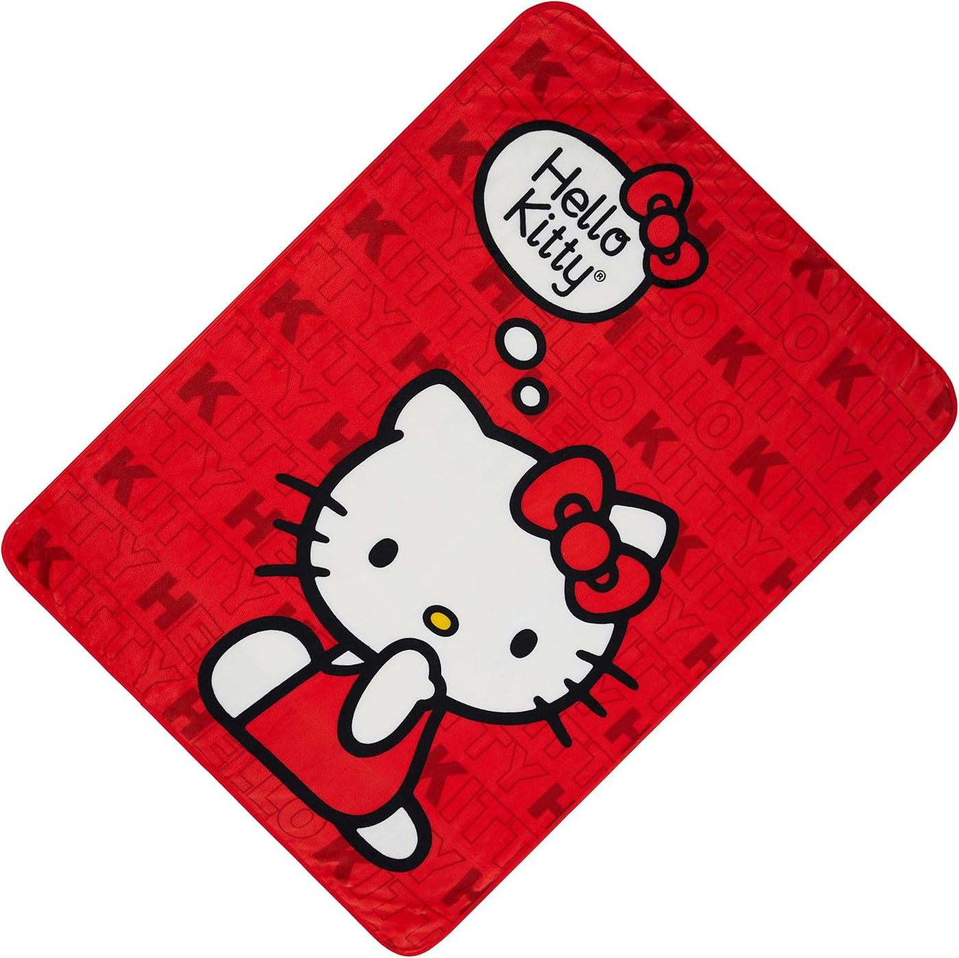 Sanrio - Manta de felpa suave con texto en inglés «Hello Kitty», de...