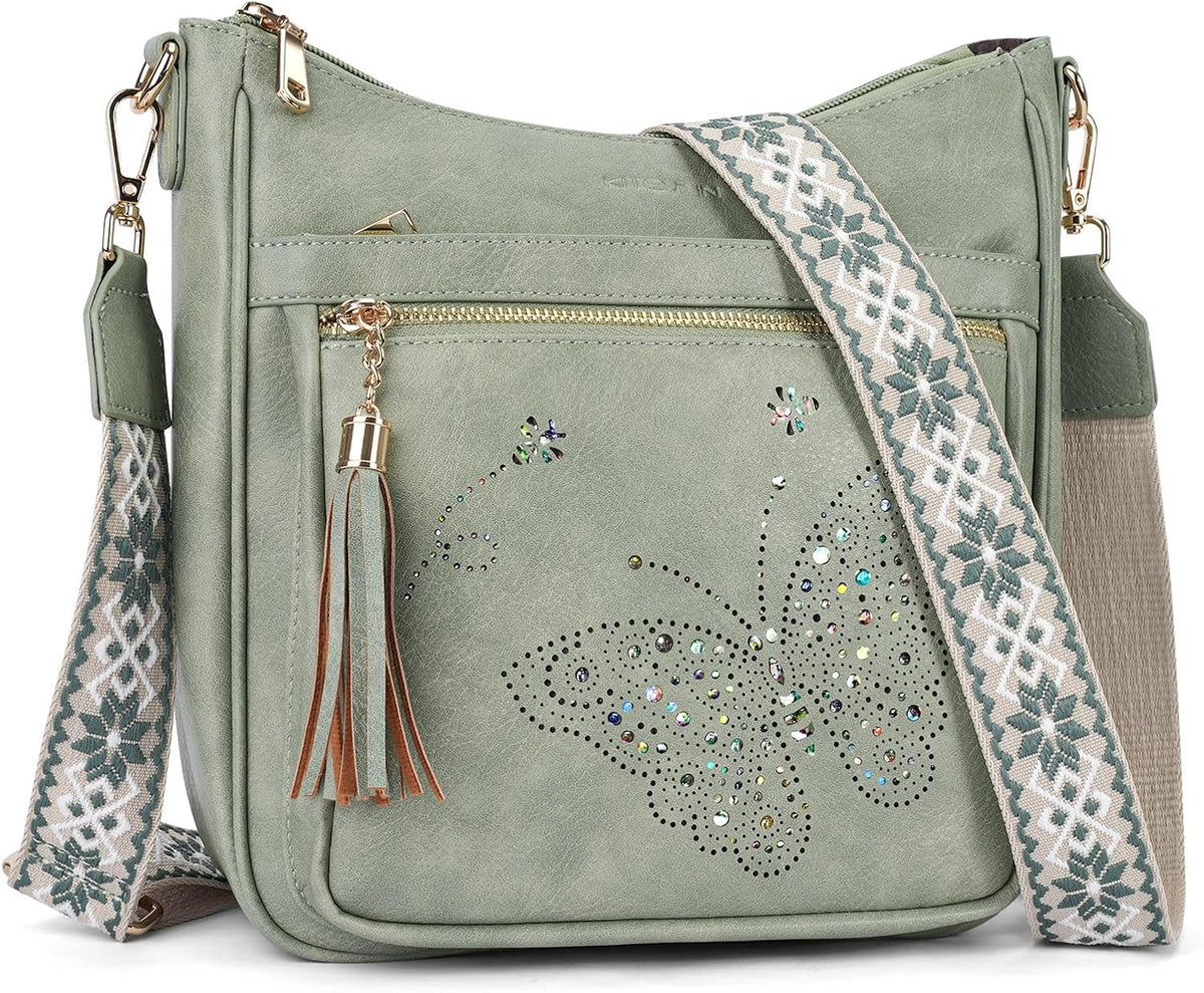 KITEVIUN - Bolsos tipo bandolera medianos para mujer, modernos, bol...