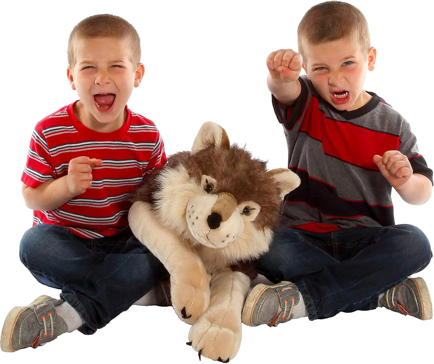 Wild Republic - Peluche Jumbo de lobo, animal gigante de peluche, j...