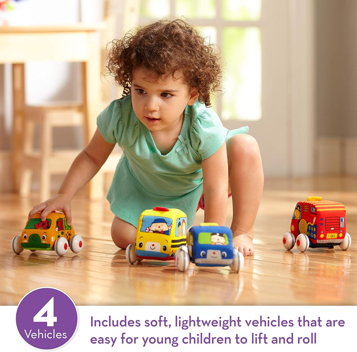 Juego de coches con cuerda hacia atrás para niños Melissa & Dou...
