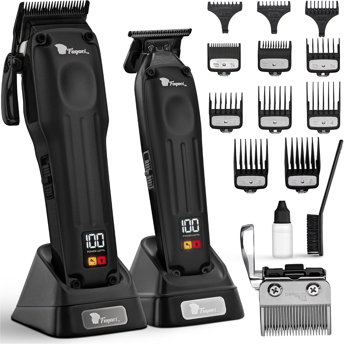 Fagaci Cortadora de pelo profesional para hombres, kit de peluquerí...
