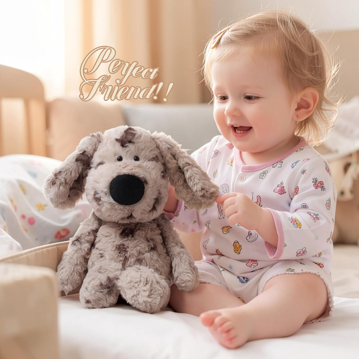 Niceween Juguetes de peluche adorables dálmatas de 11.8 pulgadas de...