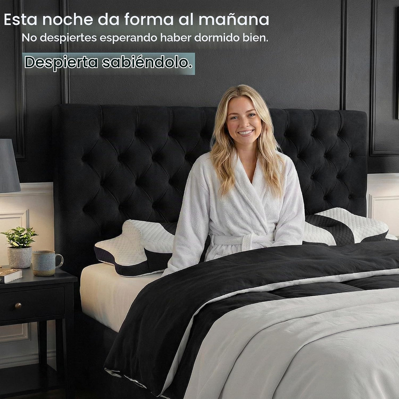 piluxx Almohada cervical ergonómica para dormir \u2013 Almohada cer...