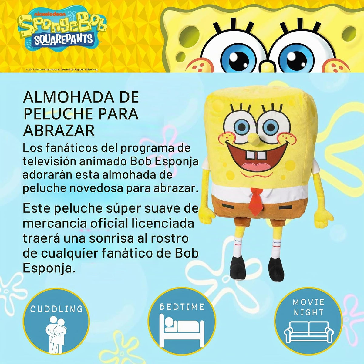 Franco Collectibles - Almohada de peluche súper suave para niños y...
