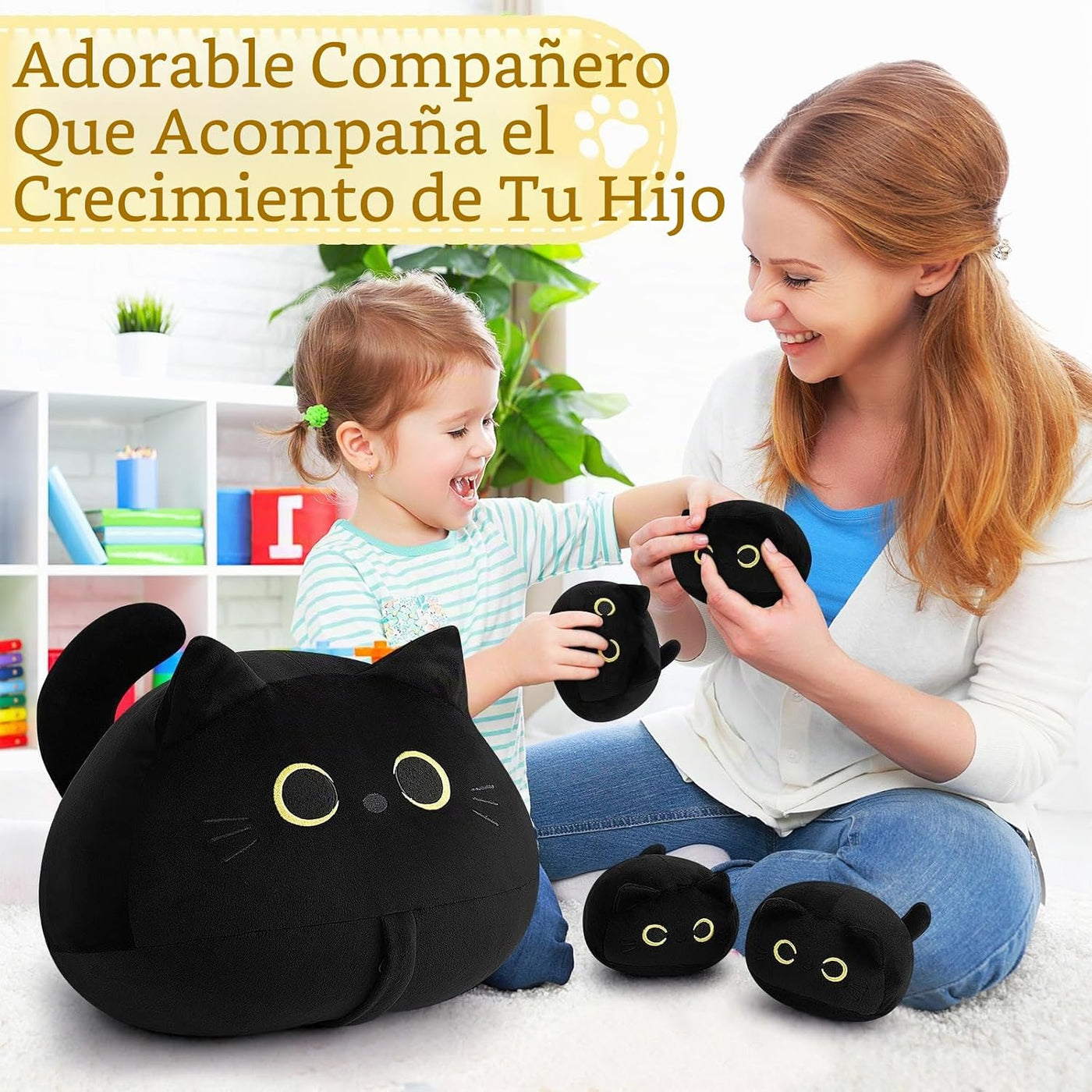 Auspicious beginning Peluche de Gato Negro de 19'', Familia...