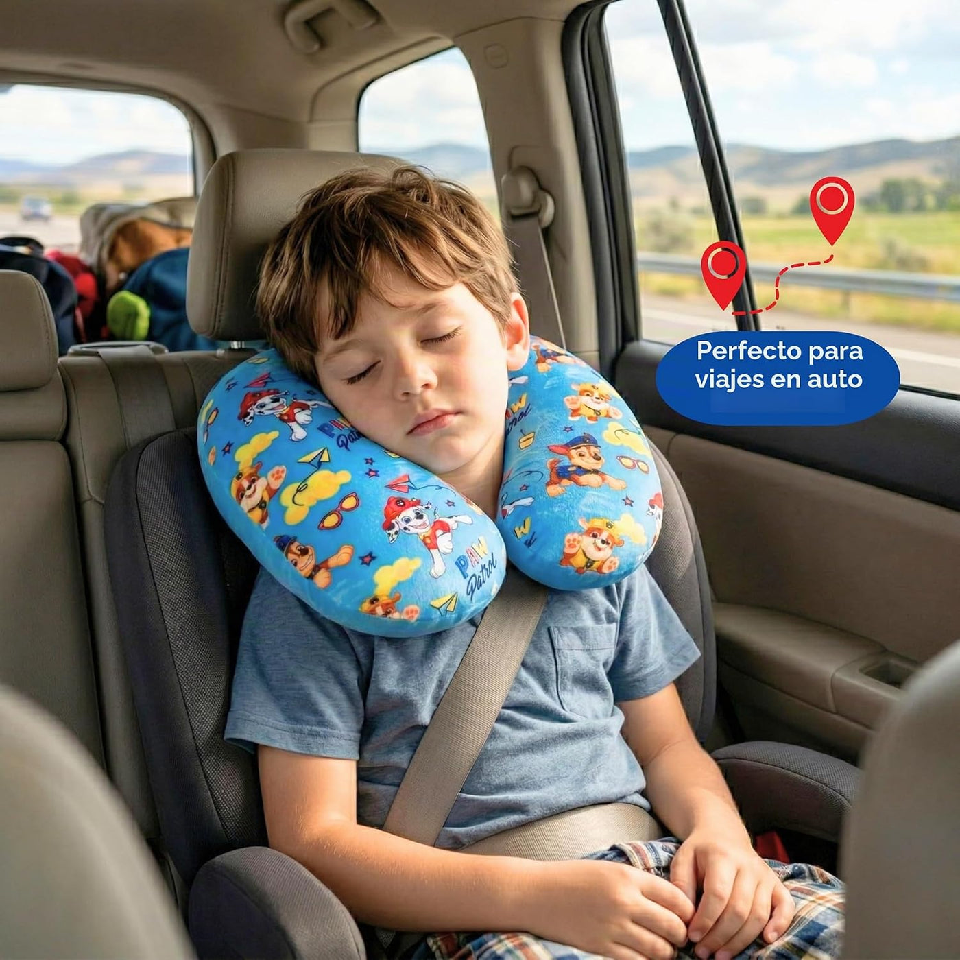 Paw Patrol - Almohada de cuello para niño, accesorios de viaje súpe...