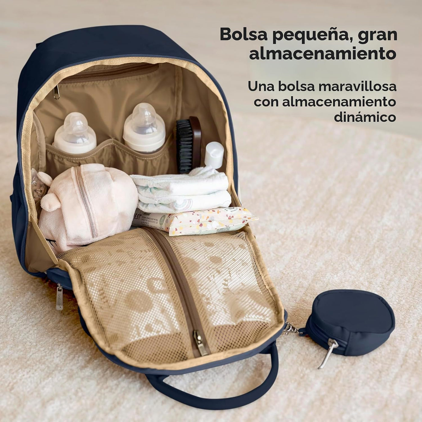 KeaBabies Mochila para pañales, mochilas de viaje para pañales (azu...