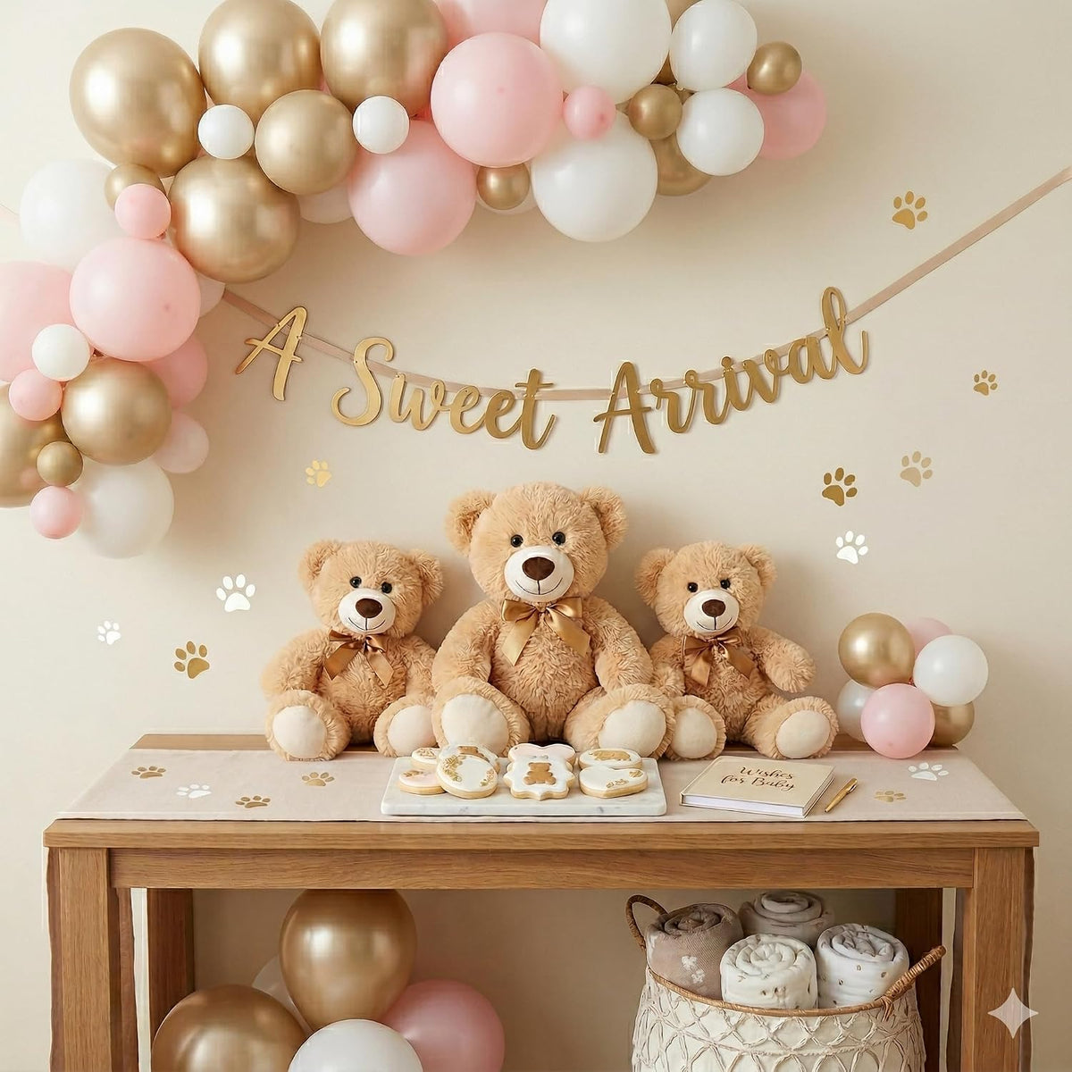 MaoGoLan Oso de peluche a granel para baby shower, paquete de 10 pe...