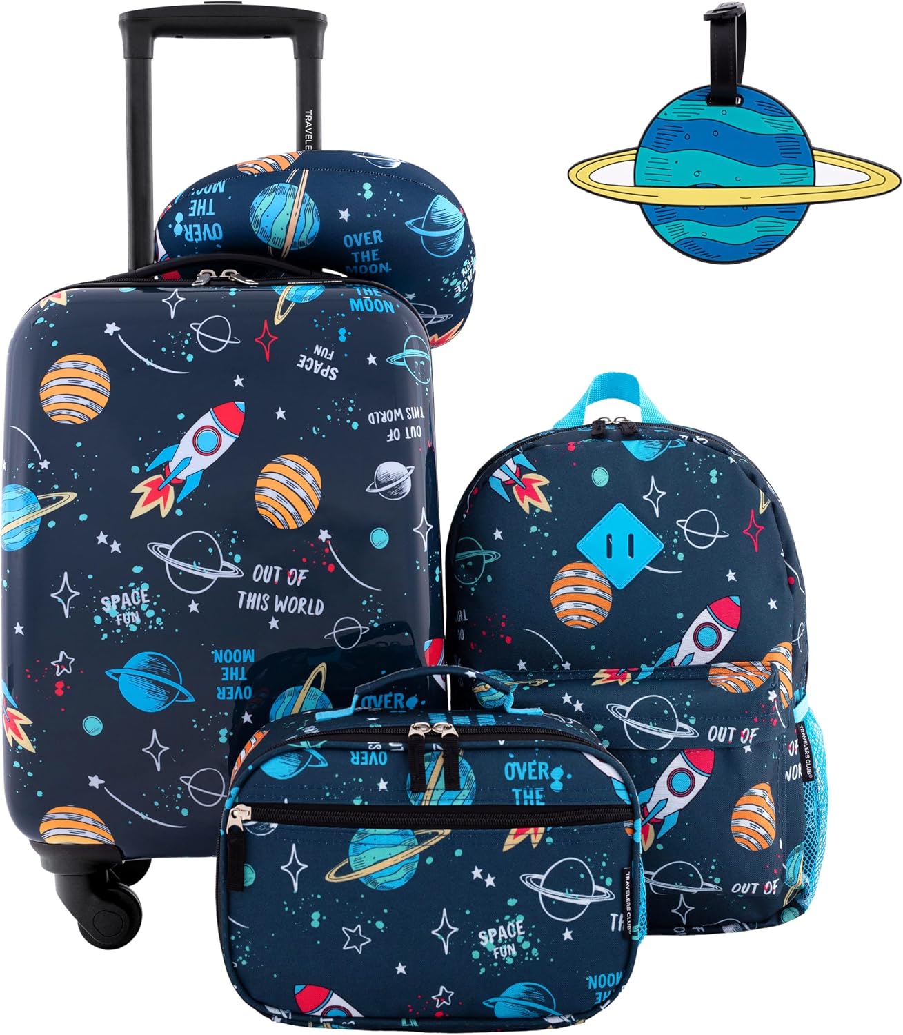 Travelers Club Equipaje para niños, espacio, juego de 5 piezas | 5...
