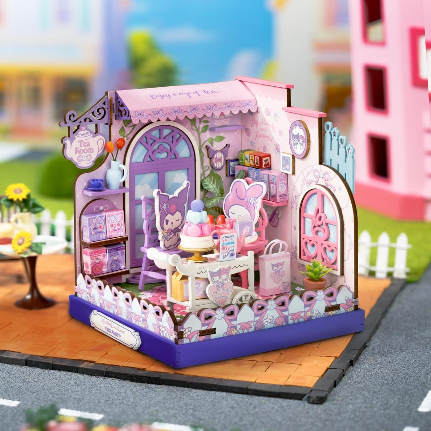 Hands Craft My Melody & Kuromi - Kit de casa en miniatura para...
