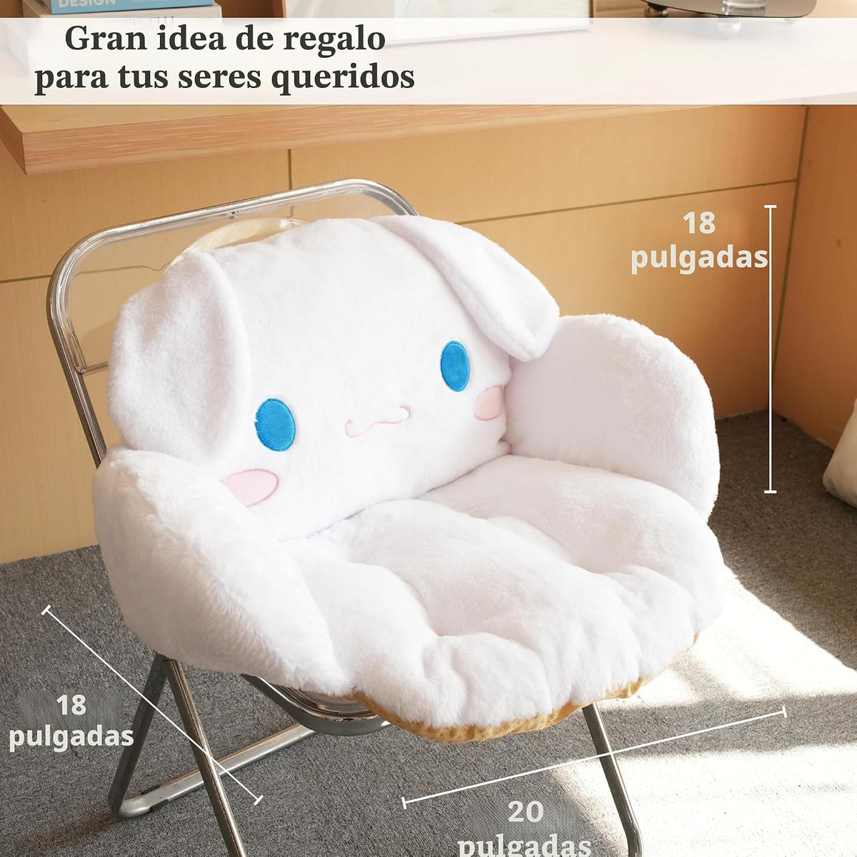 Juju - Cojín Kawaii blanco \u2013 Decoración de habitación Kawaii \...