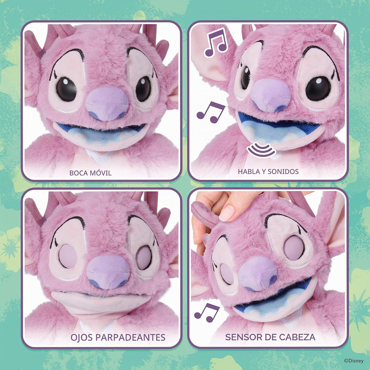 Wow! Stuff Disney Angel Palm Puppetronic | Más de 40 sonidos y acci...