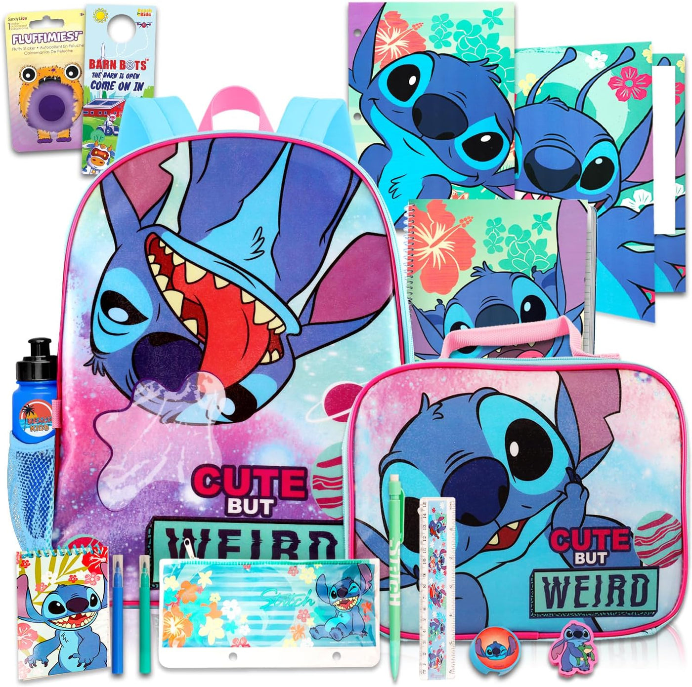 Mochila Stitch con juego de lonchera para paquete escolar + más | M...