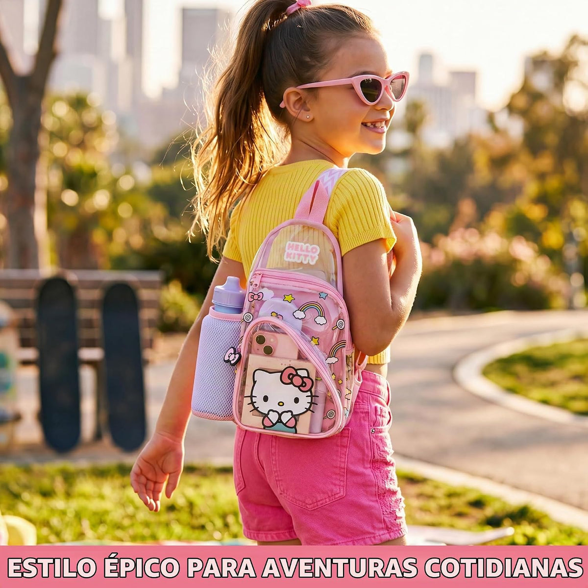 Get Trend Hello Kitty | Kuromi | Cinnamoroll - Bolso cruzado transp...