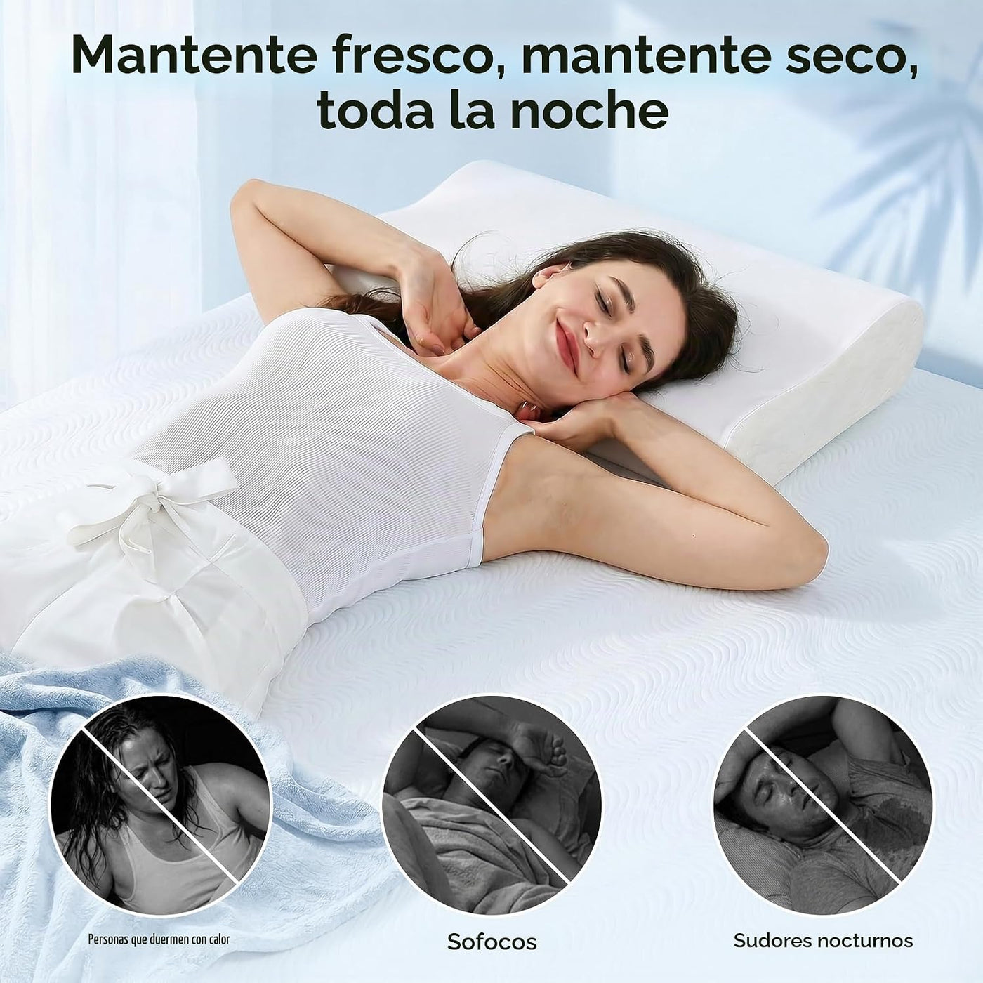 Elviros Almohada cervical de la cama de la almohada del cuello de l...