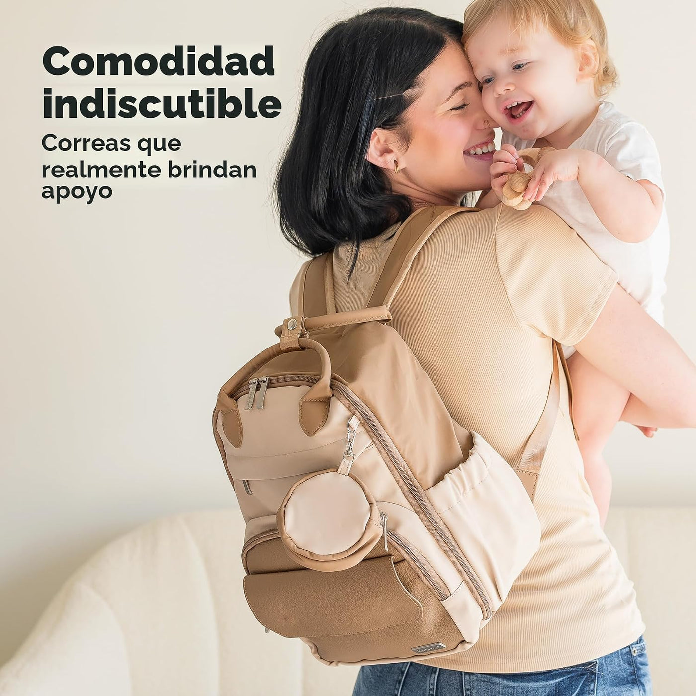 KeaBabies Mochila para pañales, bolsa de viaje para pañales (café,...