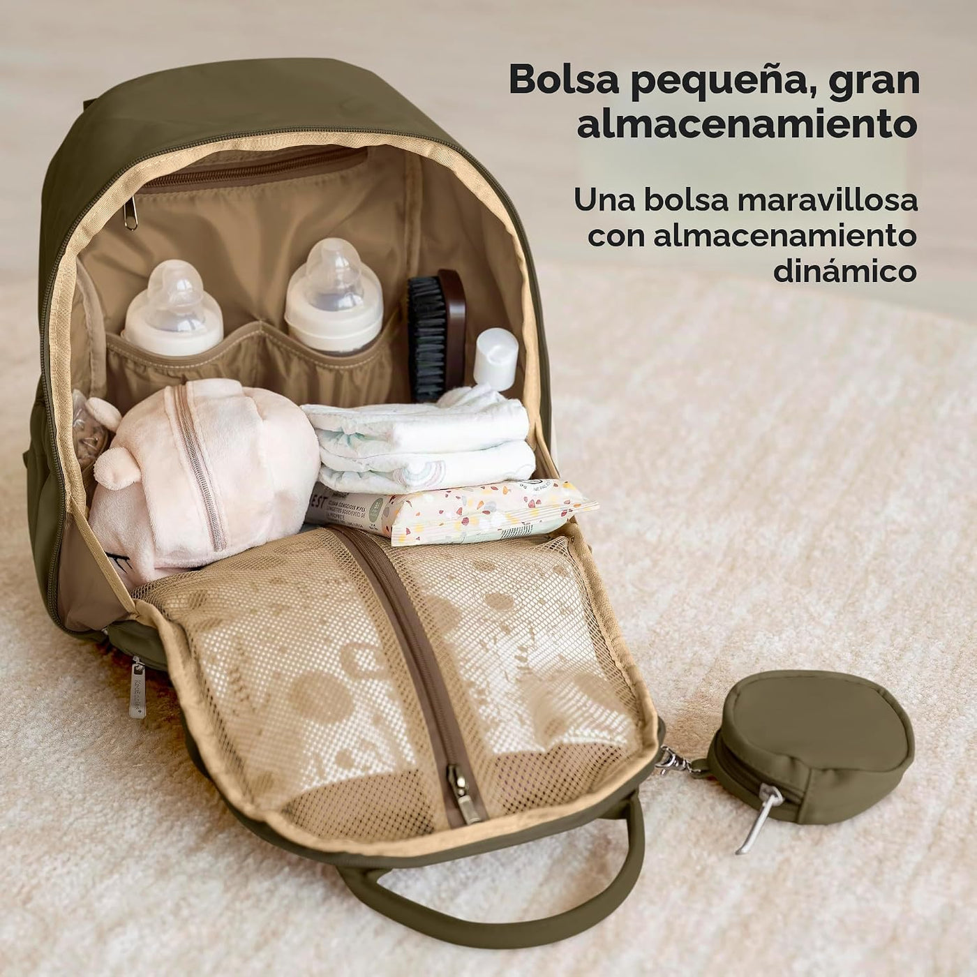KeaBabies Mochila para pañales, mochilas de viaje para pañales (oli...