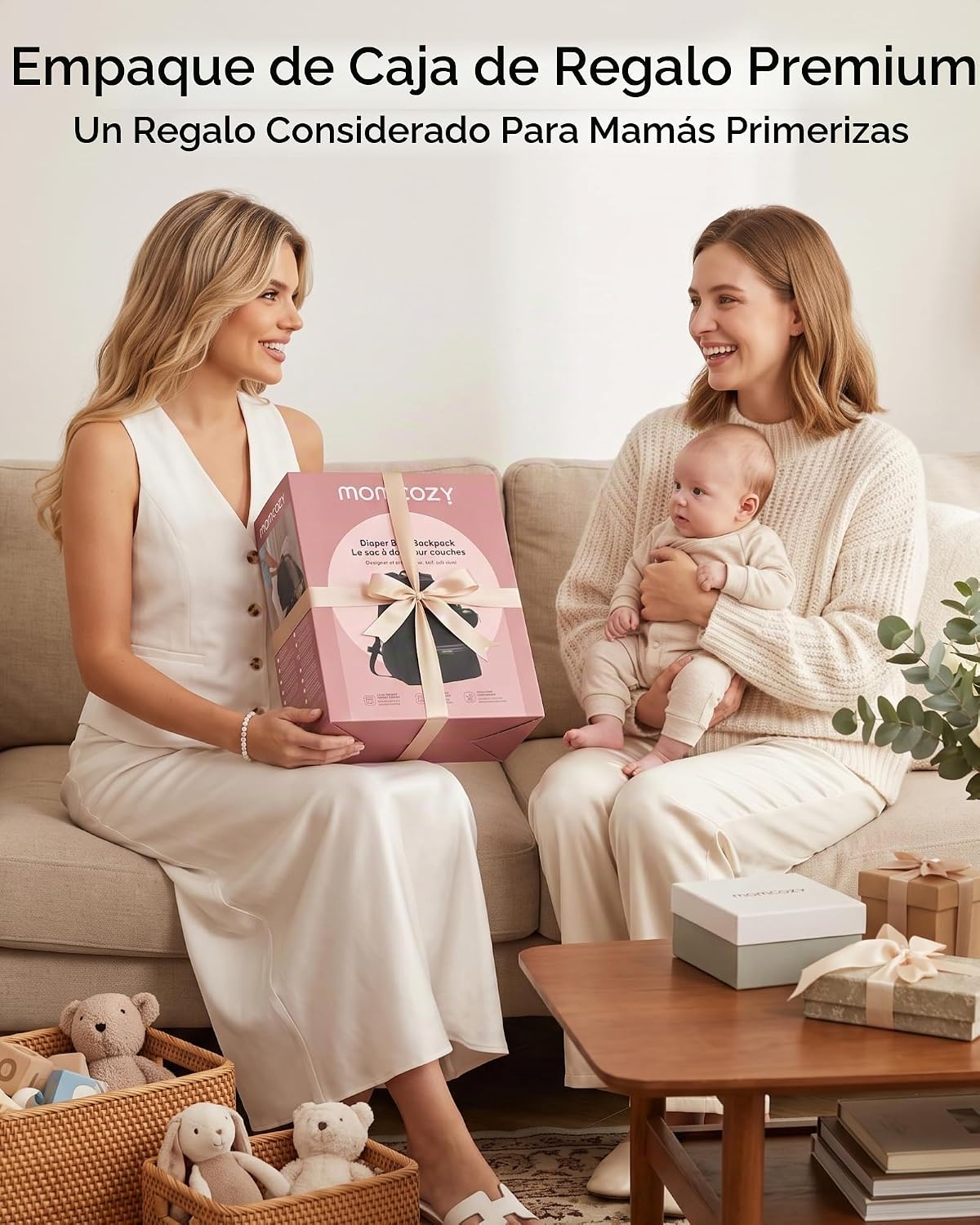 Momcozy Mochila para pañales para viajes y trabajo, impermeable y c...