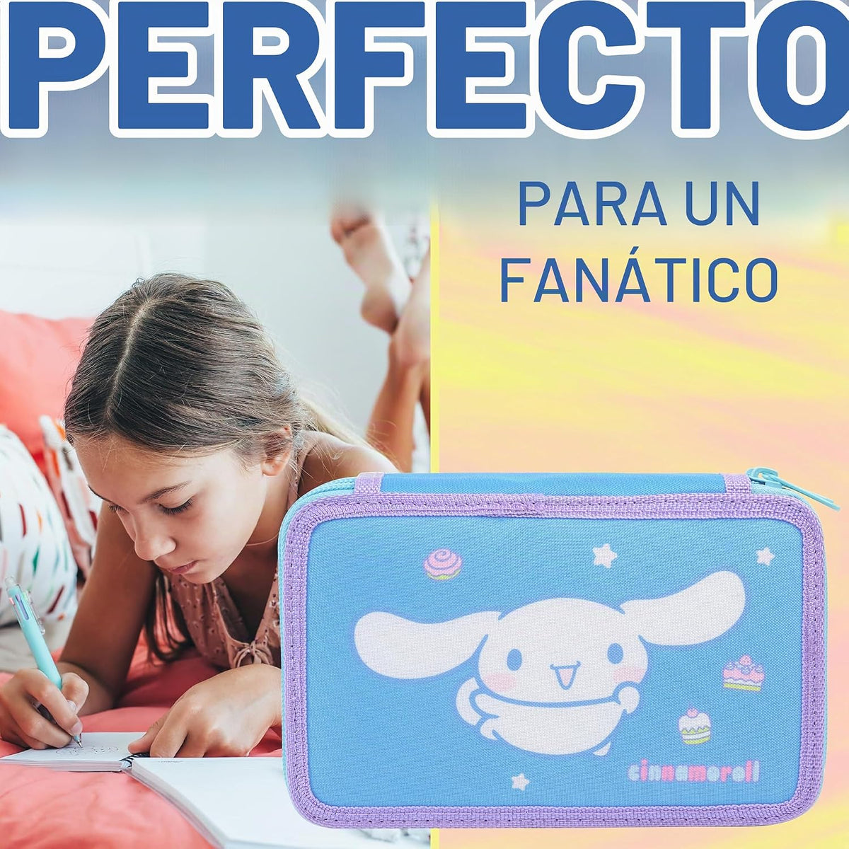 Hello Kitty Sanrio - Estuche para lápices de colores para niños, ma...