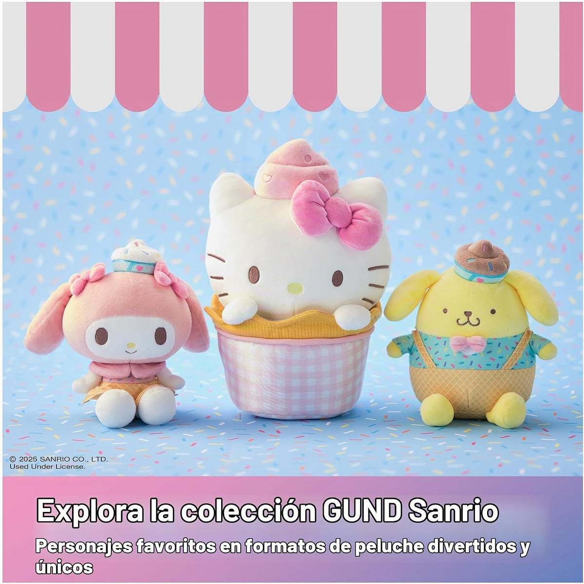 GUND Sanrio Hello Kitty - Peluche conmemorativo del 50 aniversario...