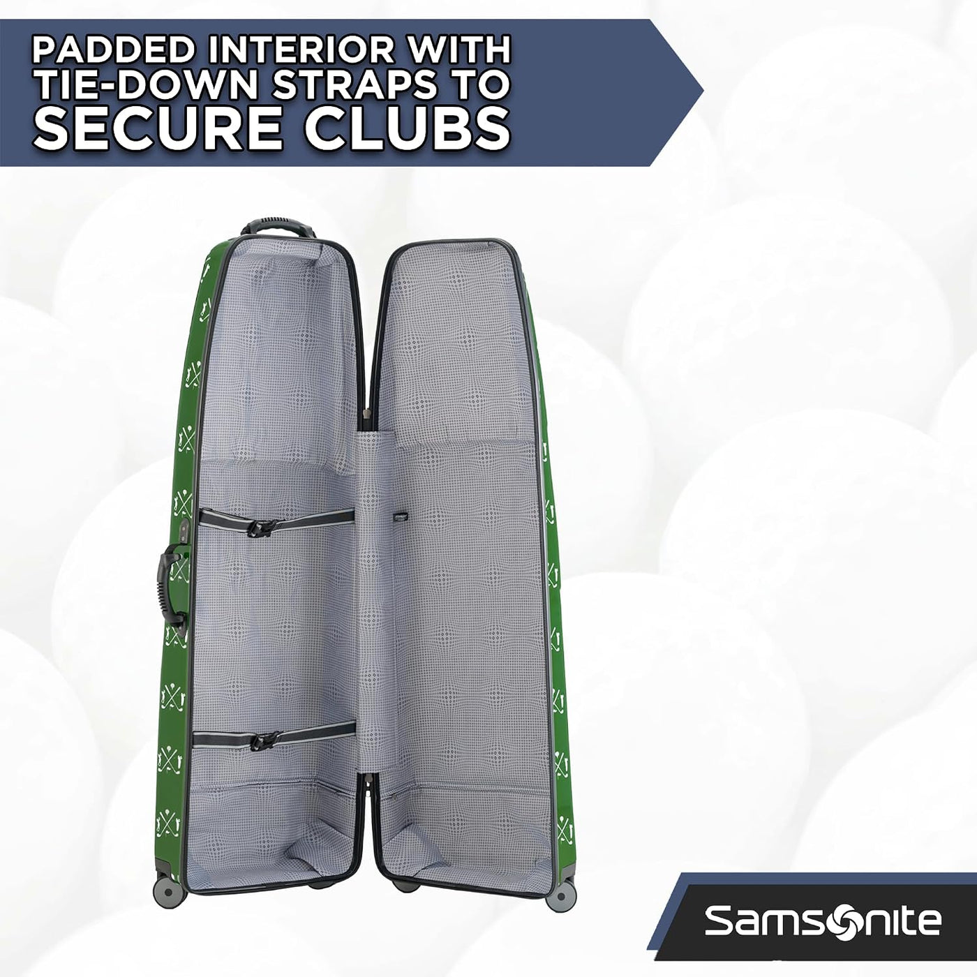 Samsonite Tour Deluxe - Funda rígida para golf, bolsa de viaje de g...