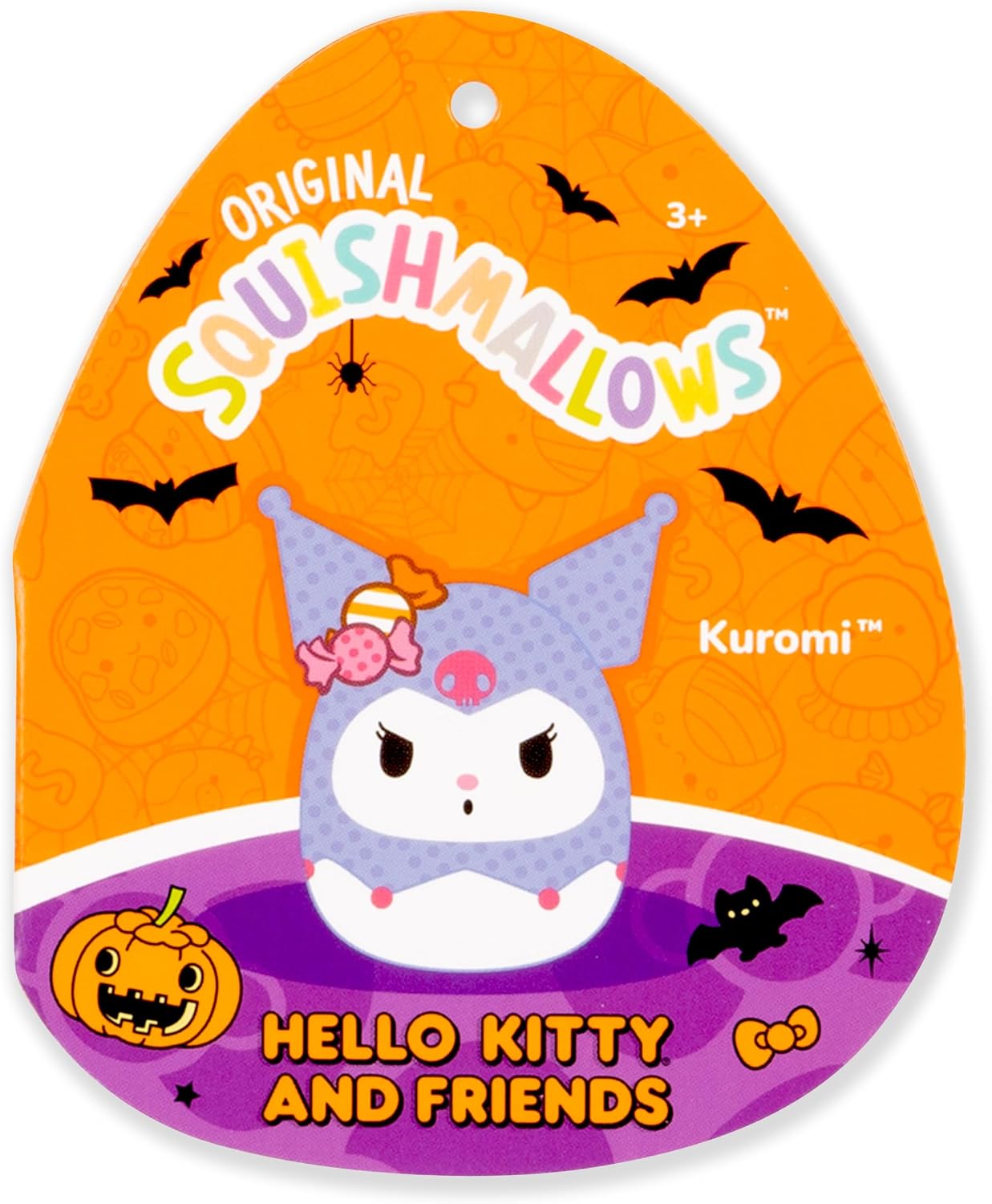 Squishmallows Sanrio original Kuromi de 12 pulgadas para Halloween...