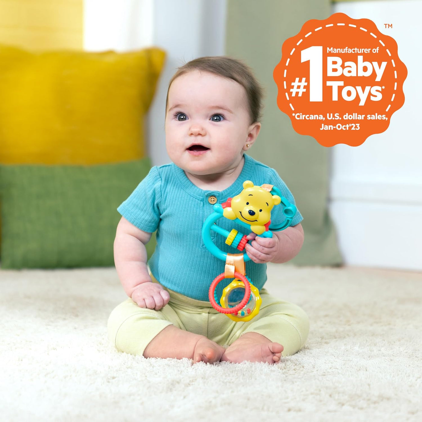 Bright Starts Disney Baby Winnie The Pooh Juguete de Actividad Oso...