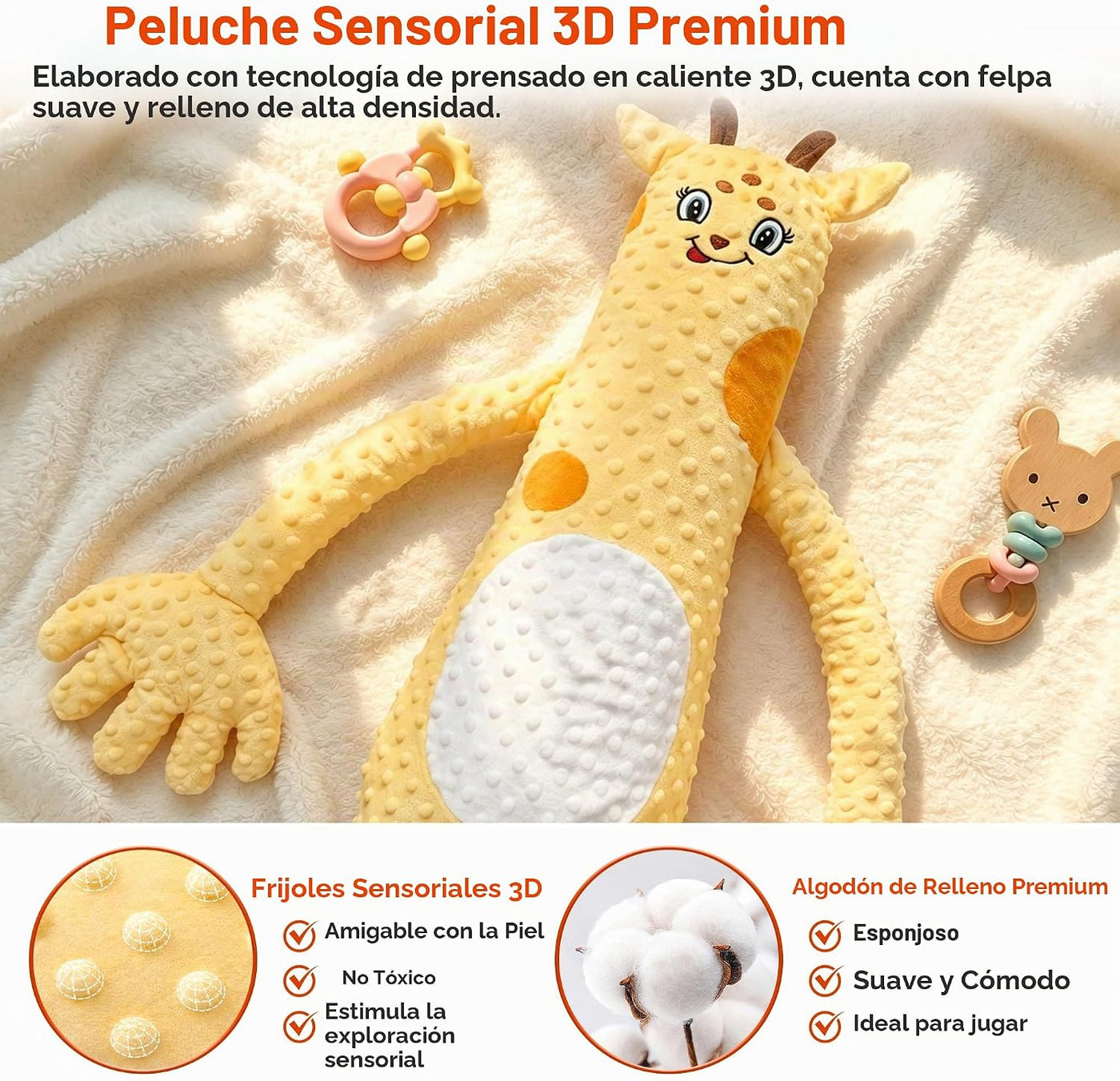 Juguete de peluche interactivo, lindo animal de peluche para niñas...