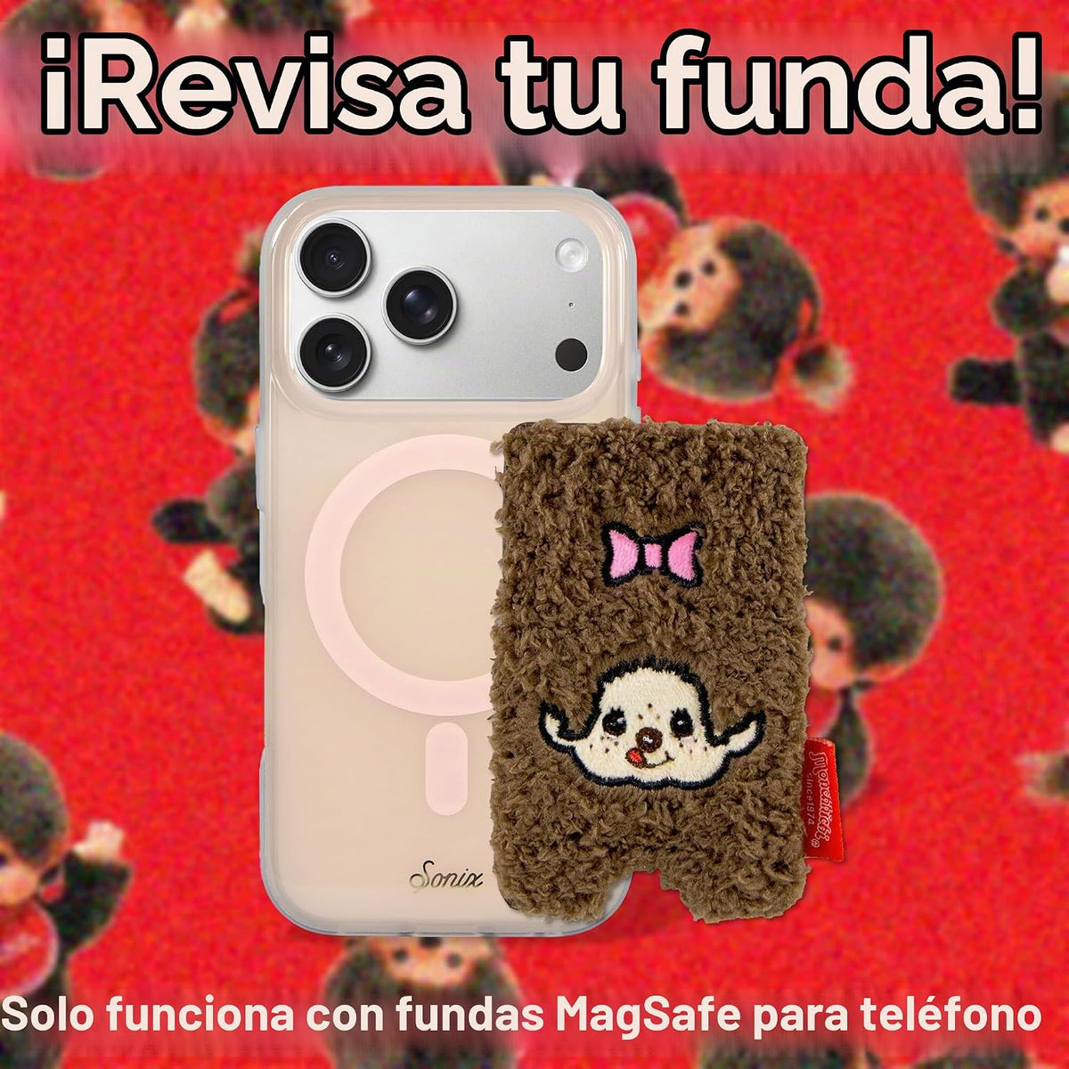 Sonix Cartera magnética de felpa para teléfono | Lindo tarjetero pa...
