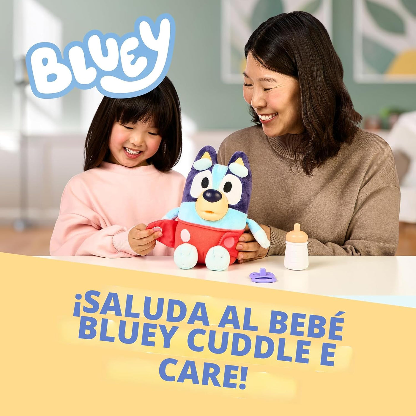 Bluey Care and Cuddle - Juguete de peluche suave para bebé, 11 pulg...