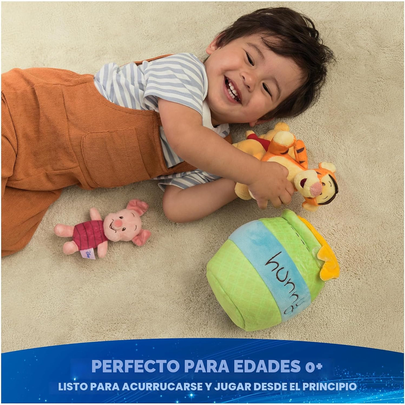 GUND Disney Winnie the Pooh - Juego de 4 piezas de juguetes sensori...
