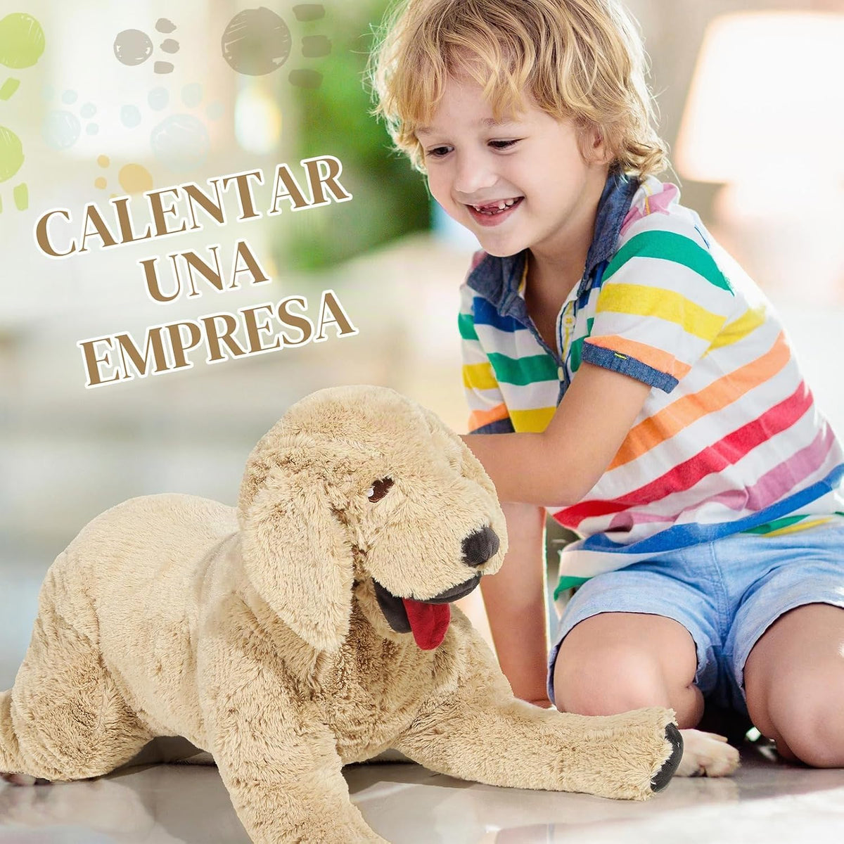 Geosar Animales de peluche de perro de 15.7 pulgadas, suaves juguet...
